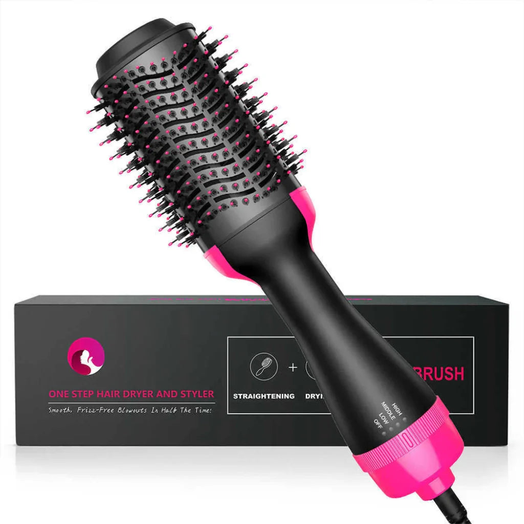 One-Step Hair Dryer & Volumizer Hot Air Brush – 3 Modes, Frizz-Free Styler, Dry & Wet Dual Use (US Plug)