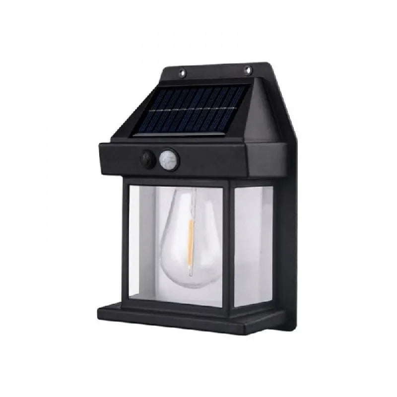 Mini Waterproof Solar Interaction Wall Lamp With Motion Sensor Security Light, Featuring 3 Lighting Levels