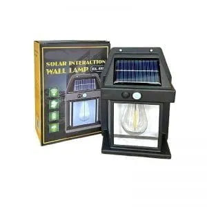 Mini Waterproof Solar Interaction Wall Lamp With Motion Sensor Security Light, Featuring 3 Lighting Levels