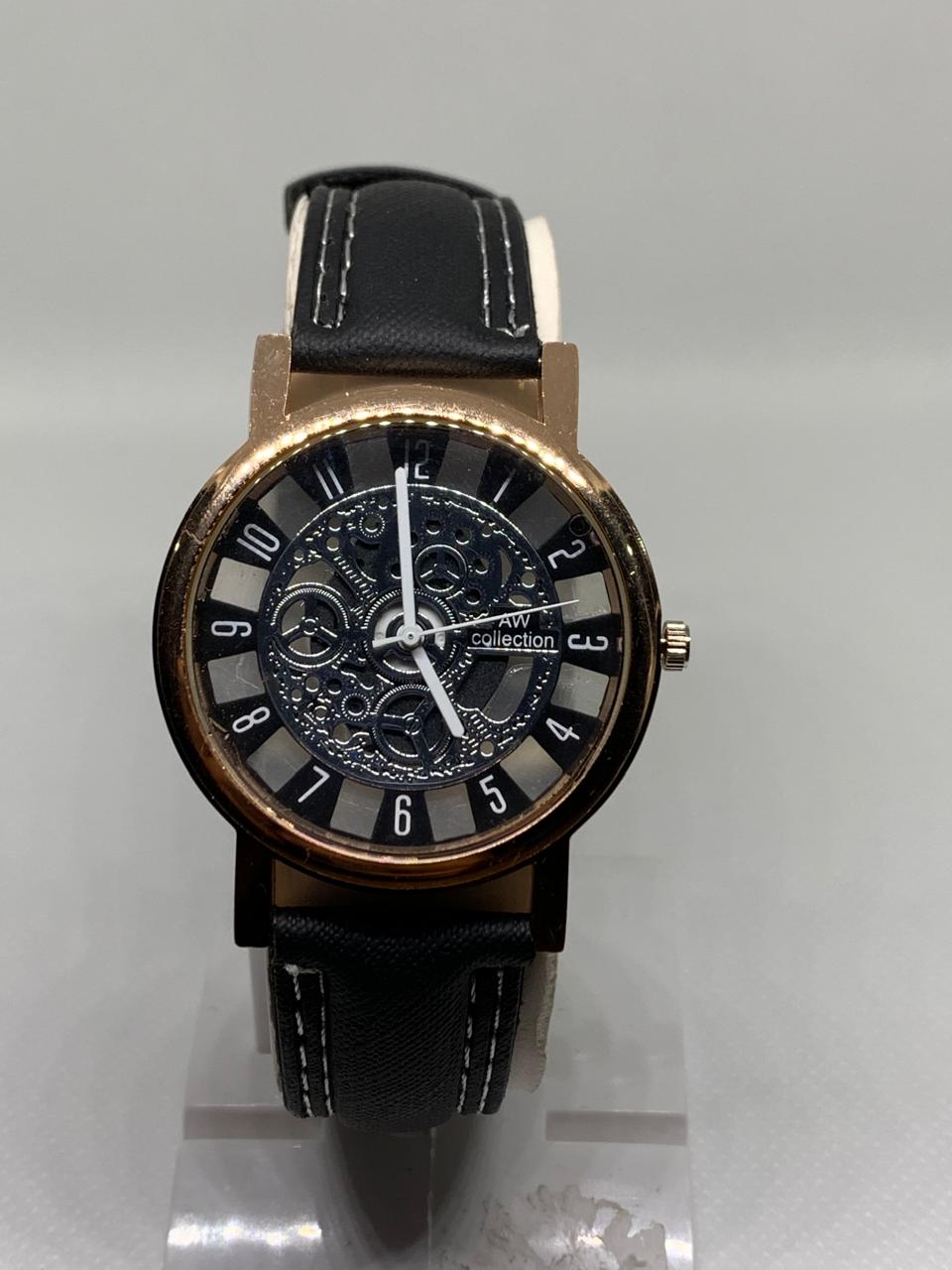 AW Collection Round Transparent Wrist Watch for Men