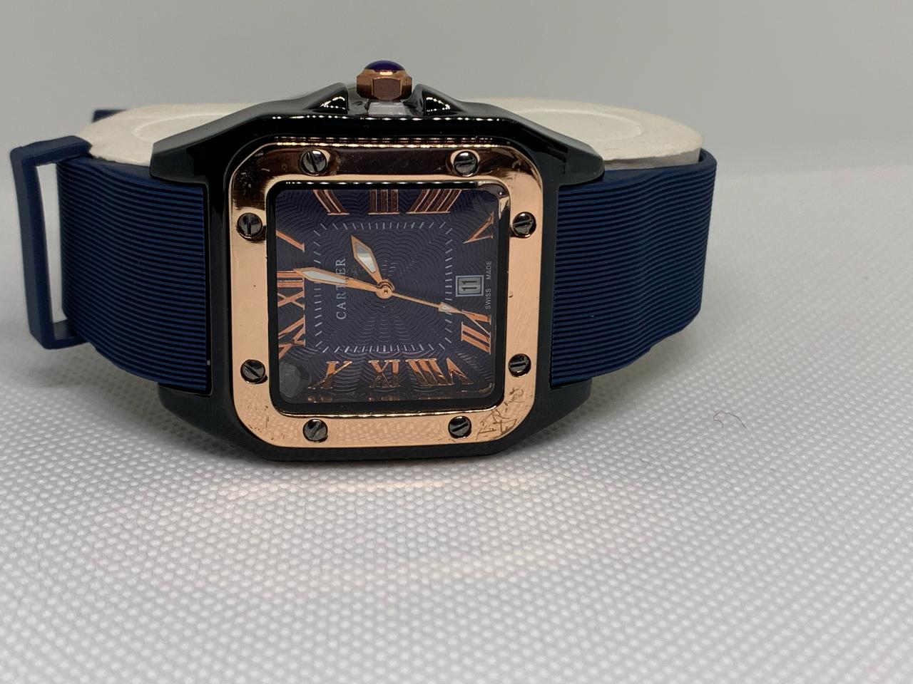 Cartier Jublie Swiss 148 0288.5 Ceramic Steel Band Scratchproof Water Sealed Wrist Watch for Men With Functional Date