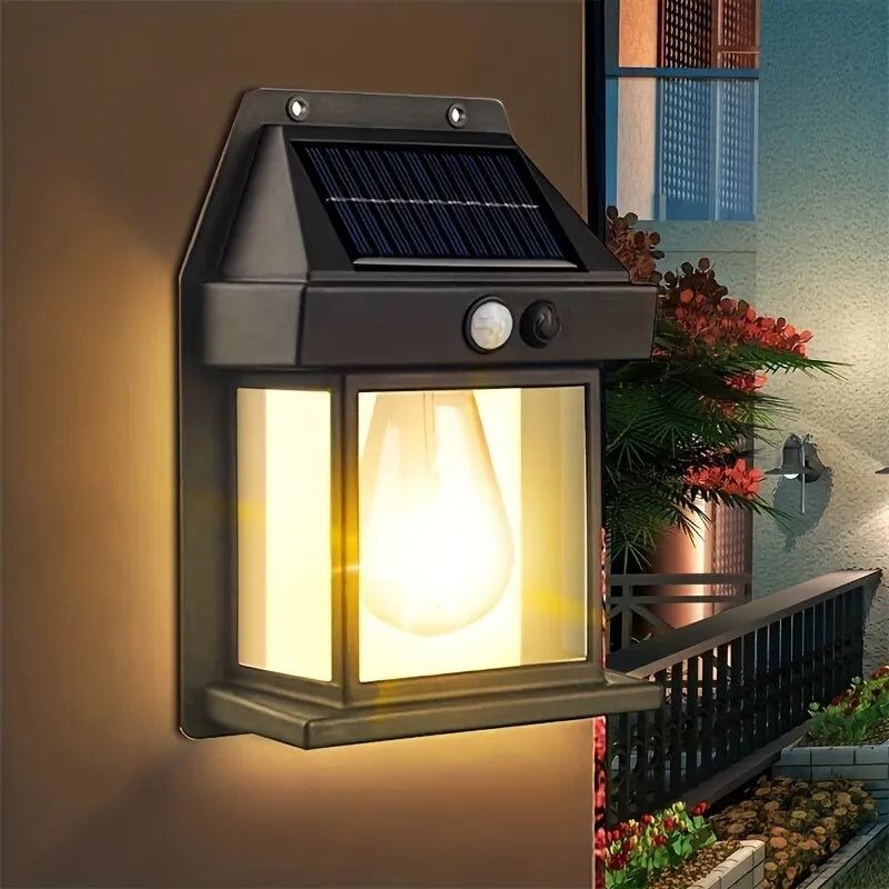 Solar Induction Wall Lamp Waterproof Garden Sensor Light