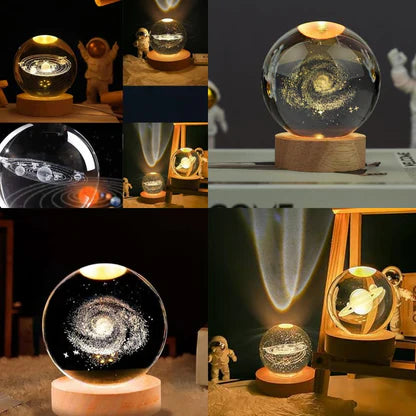 3D Creative Visualization Lamp – Modern Tricolor Dimming LED Night Ligh