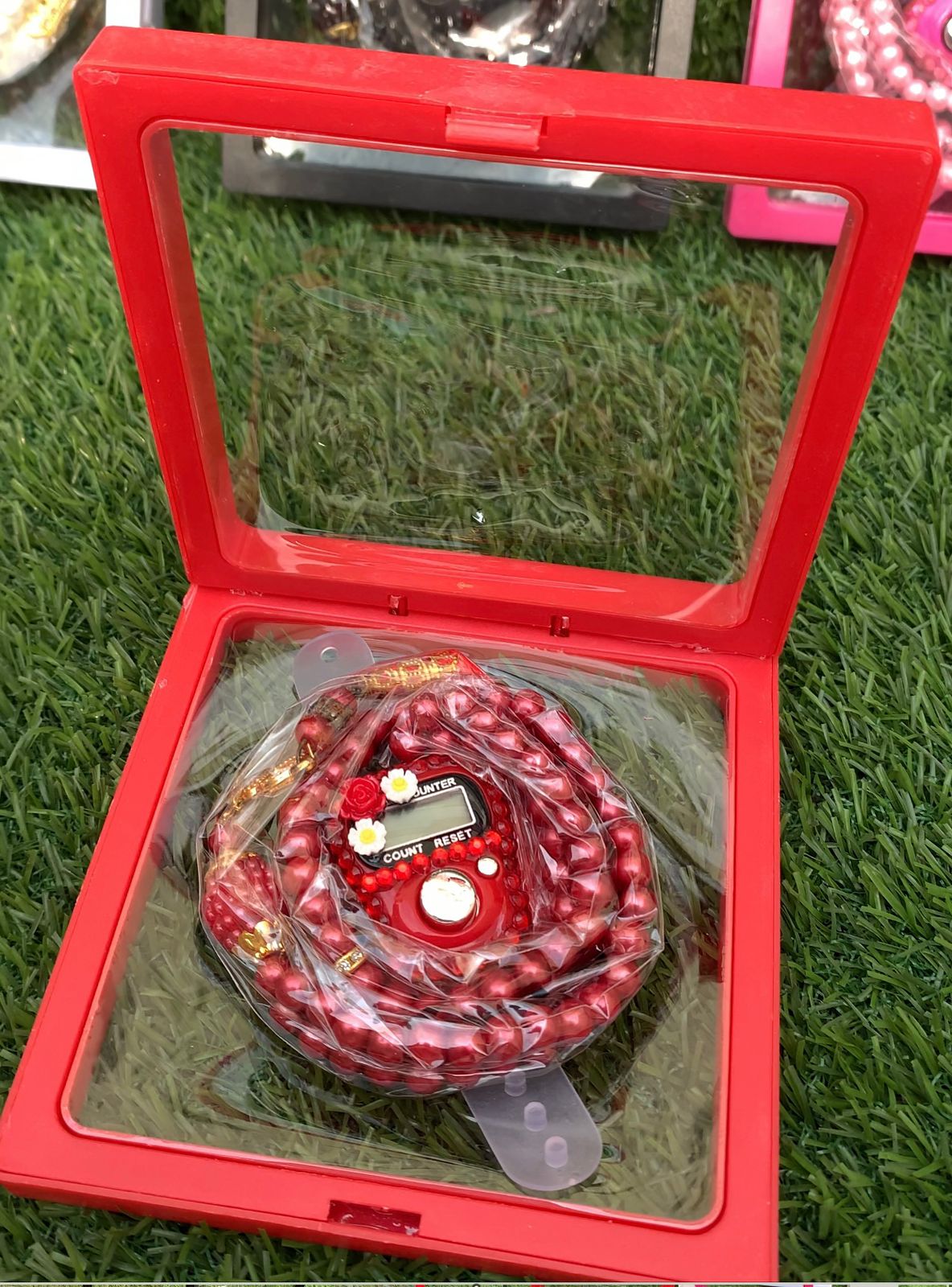 Combo of  Digital and Manual Tasbeeh 4 Colors with Gift Box