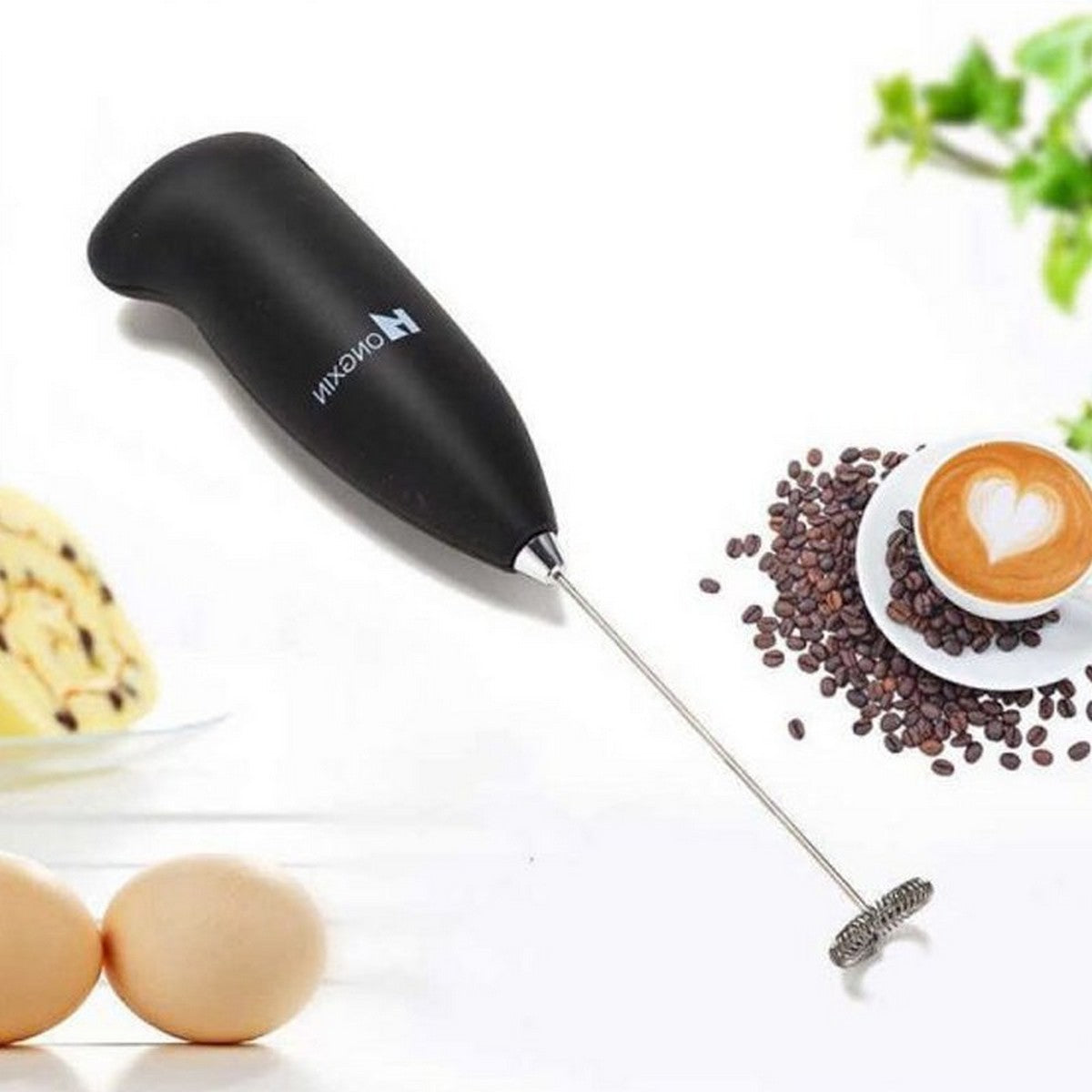 Electric Handheld Milk Frother | Egg Beater & Coffee Foamer Whisk Tool for Cappuccinos, Lattes & Beverages