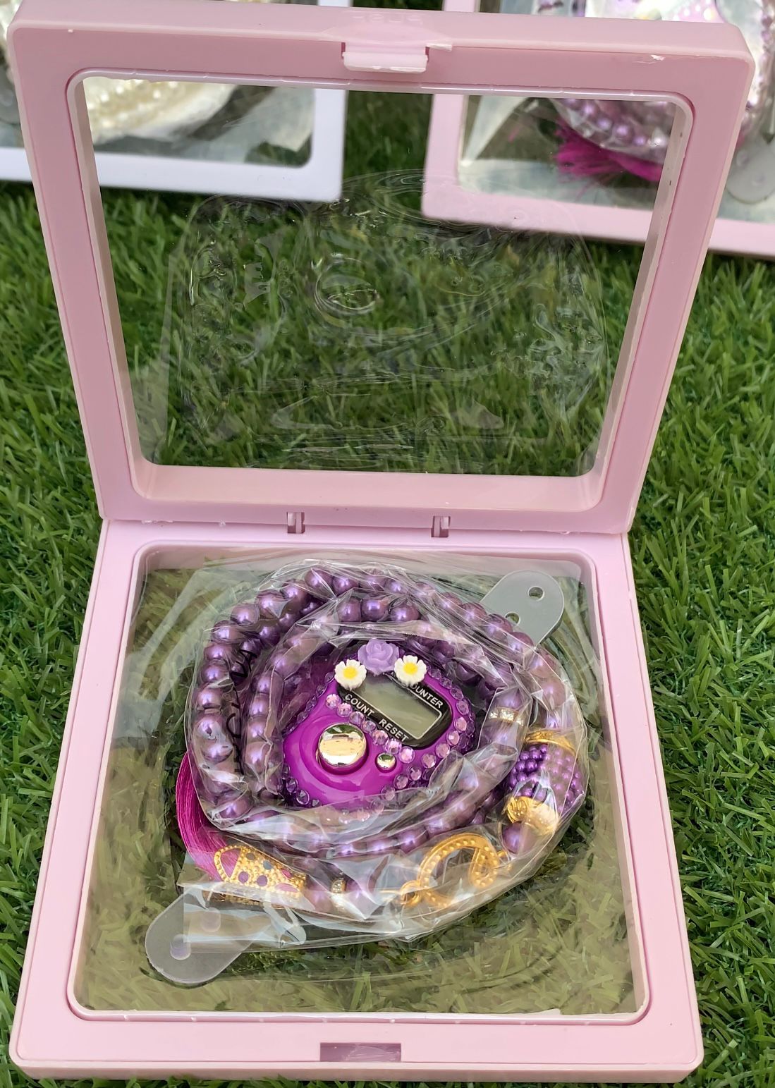 Combo of  Digital and Manual Tasbeeh 4 Colors with Gift Box