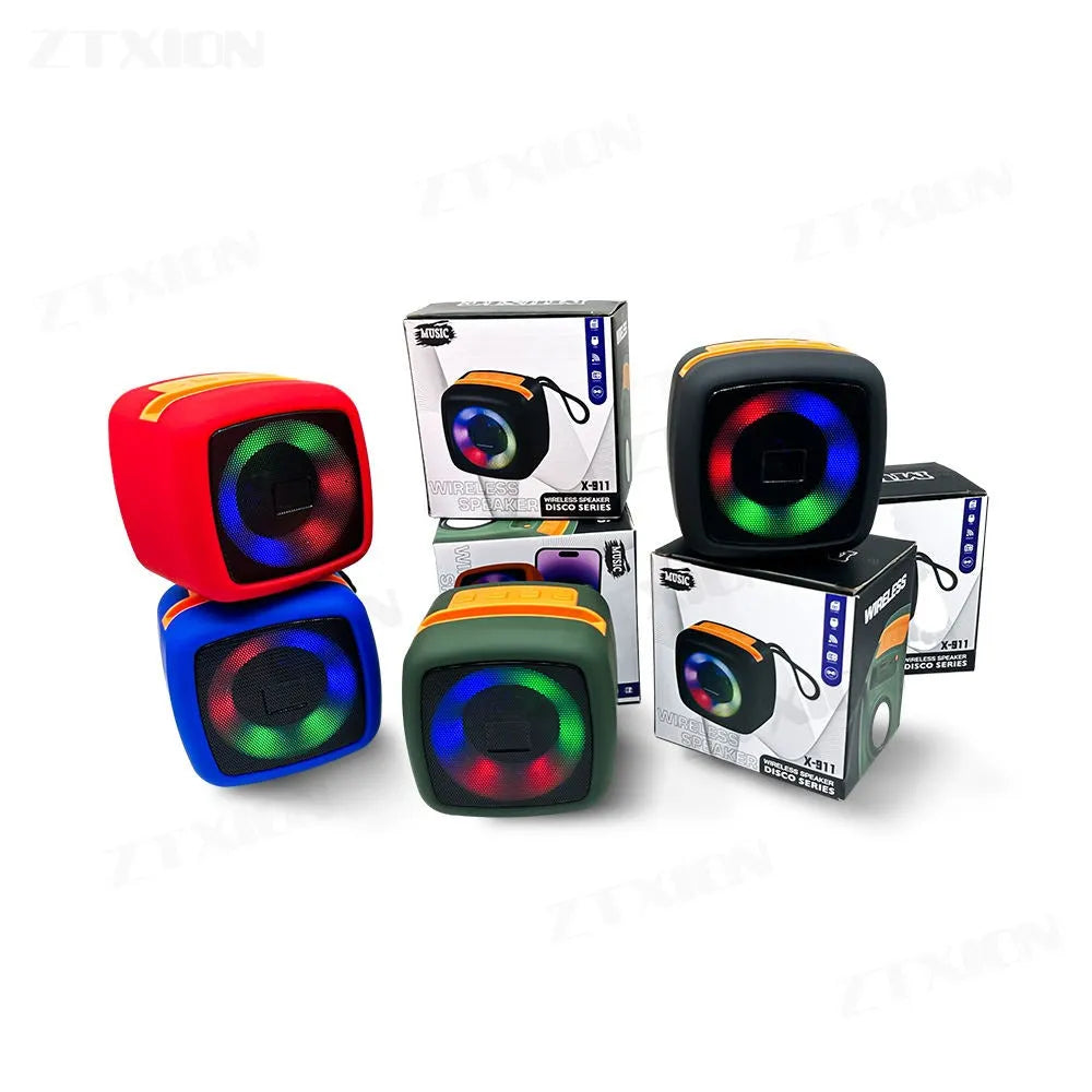 Wireless Portable Rechargeable Mini Disco Speaker X-911 | Bluetooth Speaker with FM Radio, AUX, TF Card & USB Support