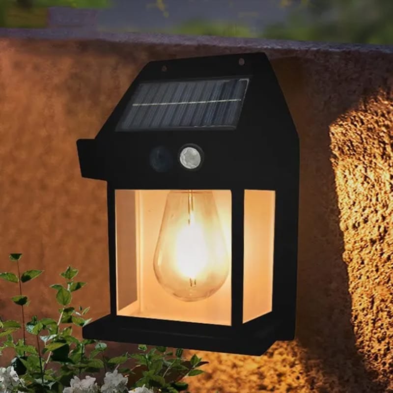 Solar Induction Wall Lamp Waterproof Garden Sensor Light