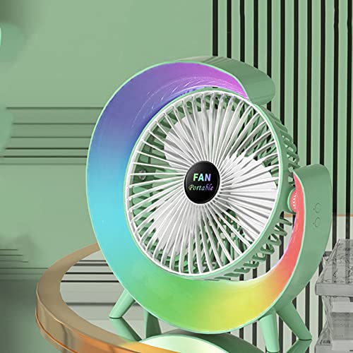 Multi functional Colourful USB Chargeable Google Shape Desktop  Portable Fan
