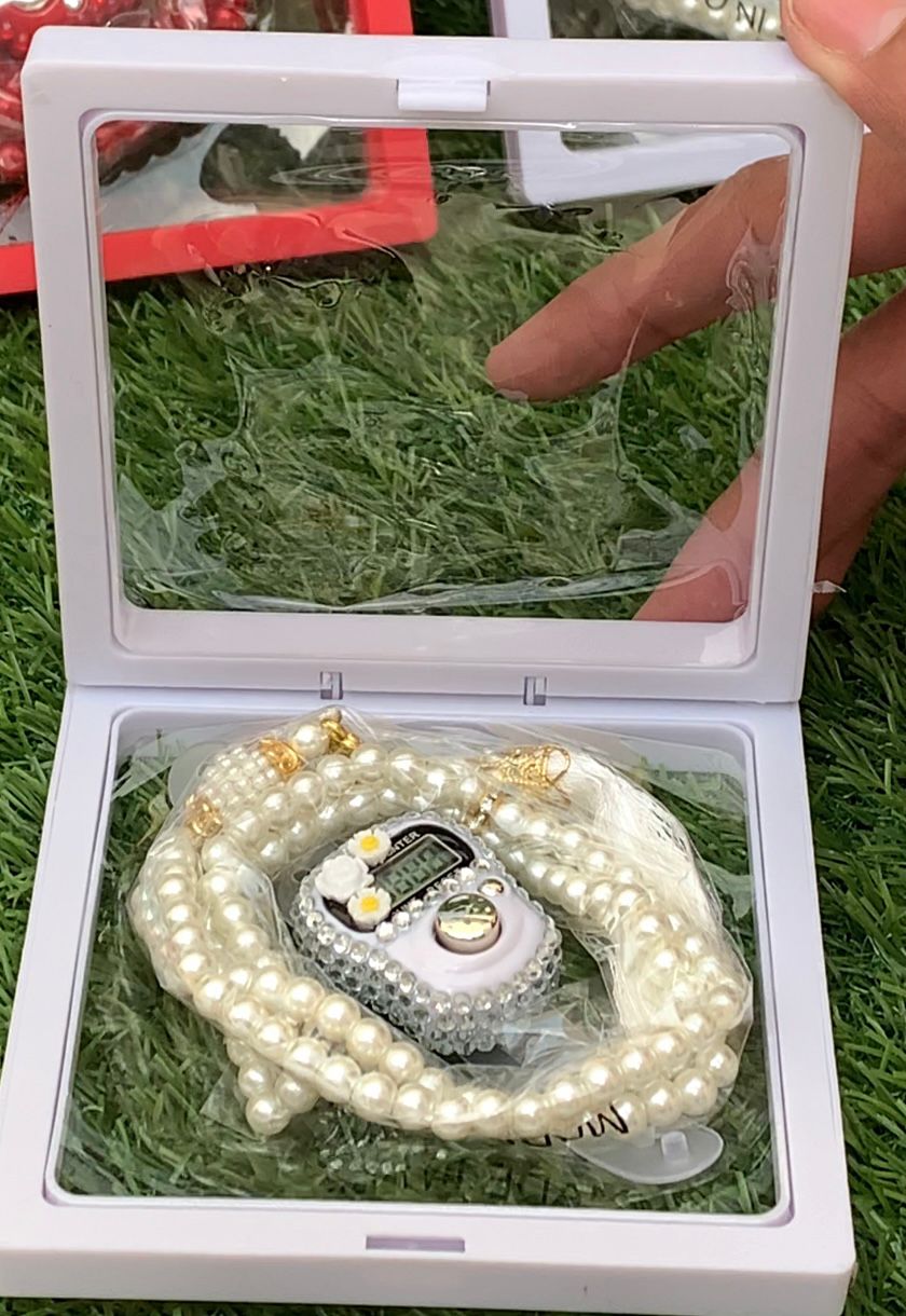 Combo of  Digital and Manual Tasbeeh 4 Colors with Gift Box