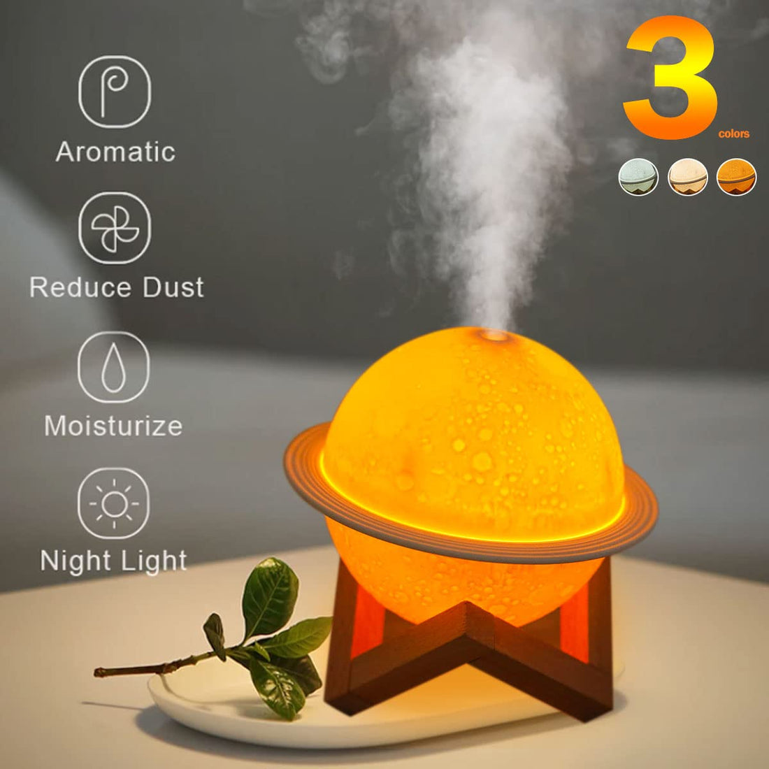 Planet Humidifier Household Aroma Diffuser Night Light 200ml
