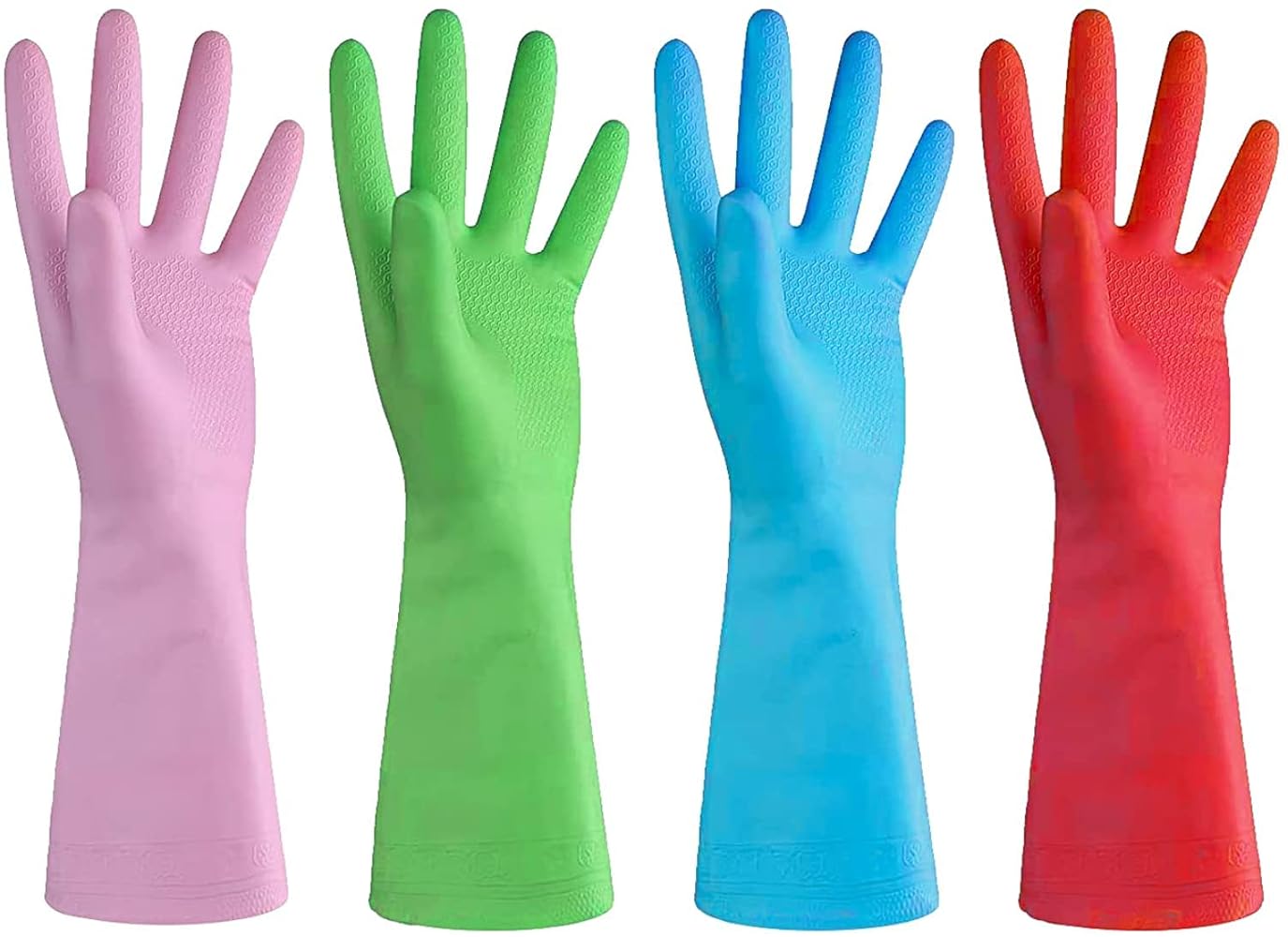 Multipurpose Natural Rubber Safety Gloves – Durable Hand Protection for Cleaning, Dishwashing, Gardening & Household Use