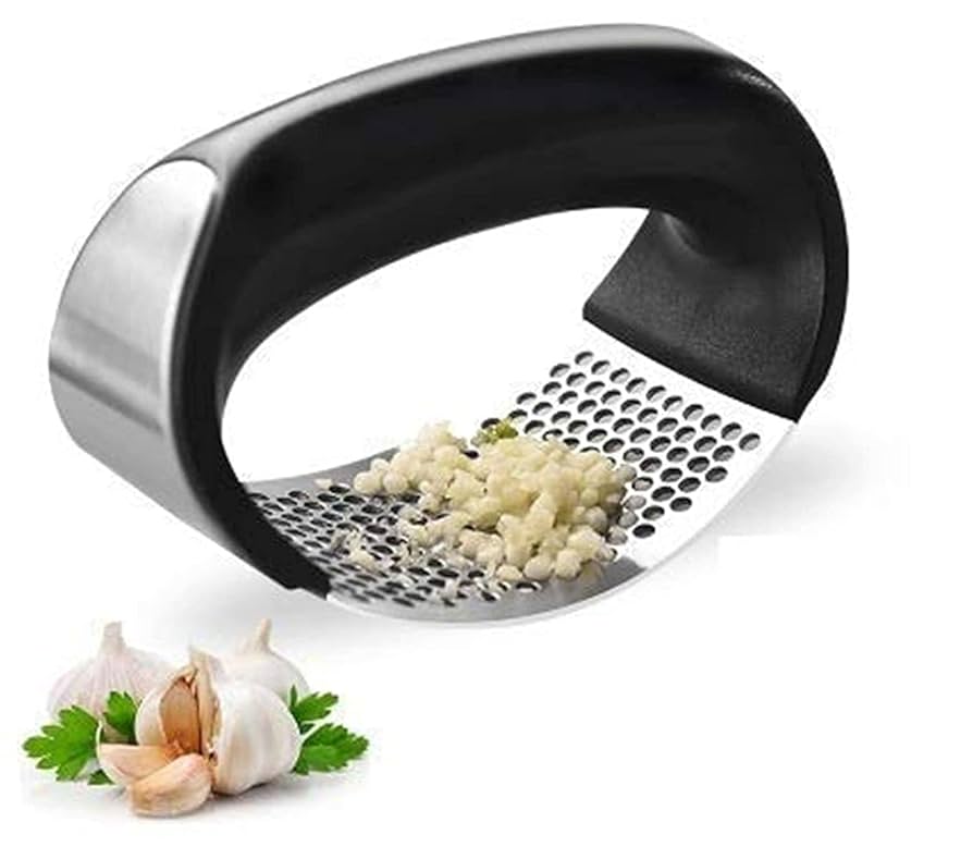 Garlic Press | Manual Household Garlic Crusher & Mincer | Kitchen Tool for Easy Garlic & Ginger Grinding