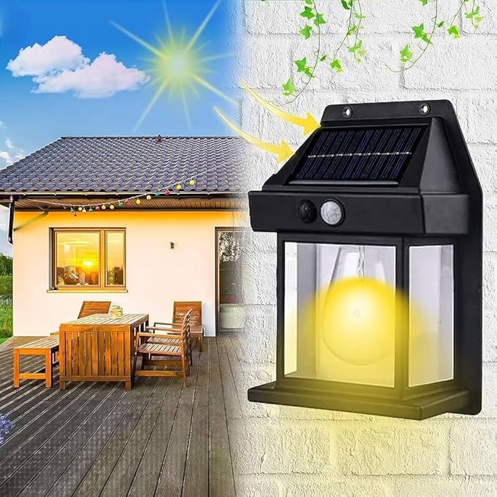 Solar Induction Wall Lamp Waterproof Garden Sensor Light