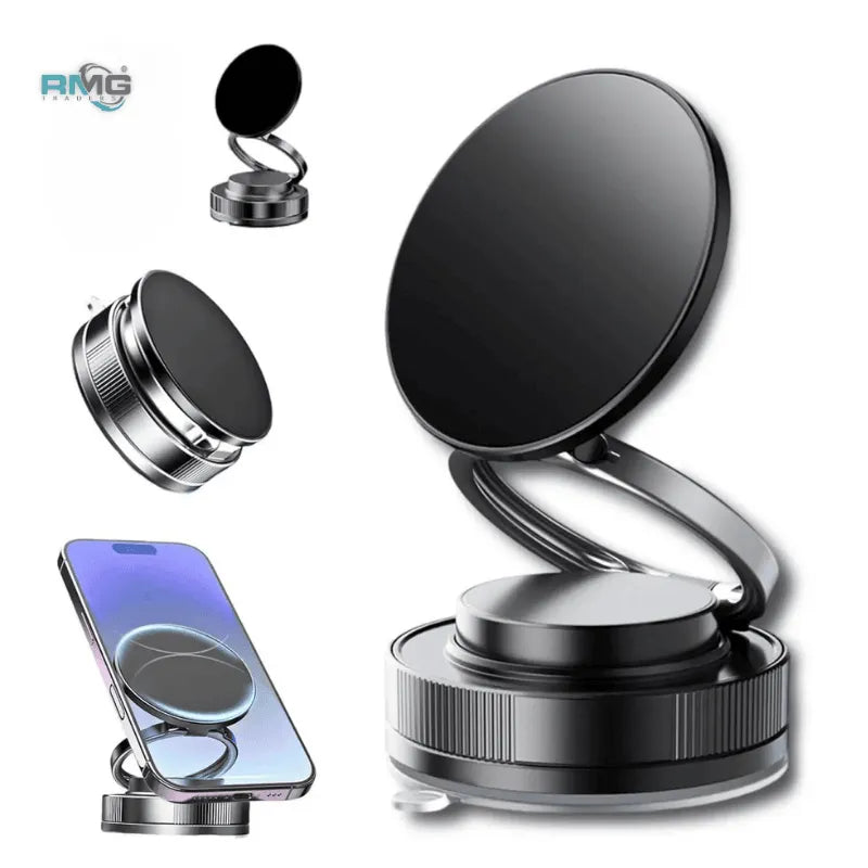 Magnetic Car Mobile Holder Dashboard – Strong Suction Grip, 360° Rotation, Hands-Free Universal Phone Mount for Car, Table & Gym