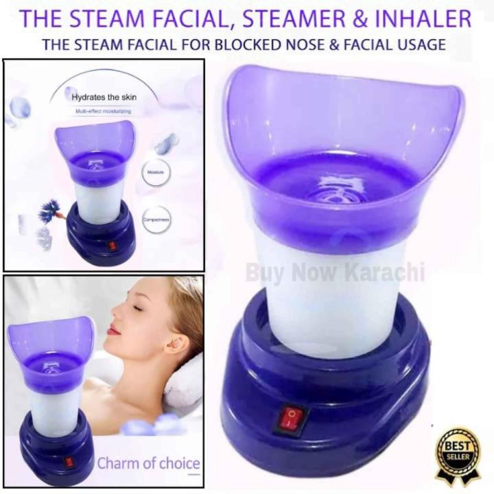 Steam Facial Inhaler & Humidifier – Nose, Face & Throat Vapor Therapy, Baby Steamer & Room Humidifier