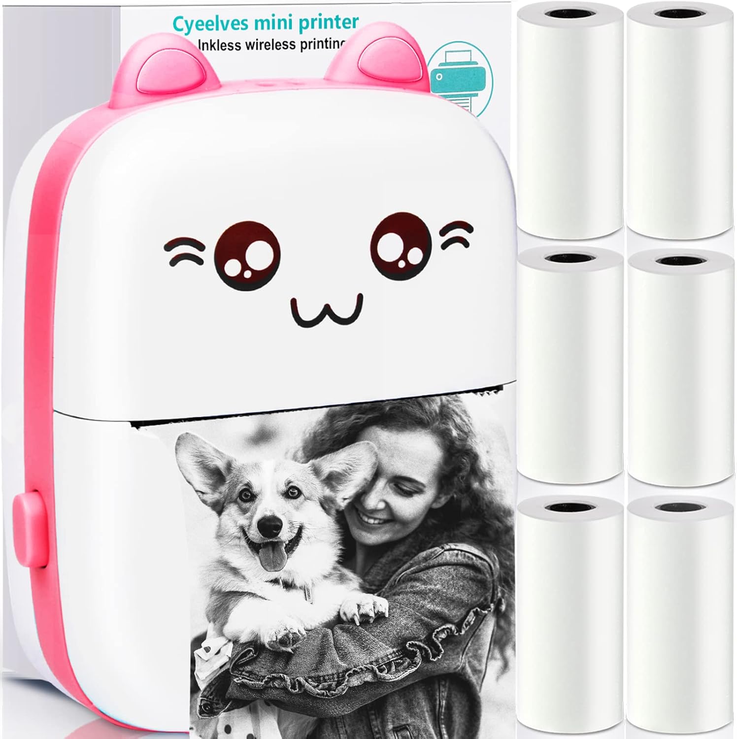 Portable Thermal Mini Photo, Text & Sketch  Inkless  Label Printer