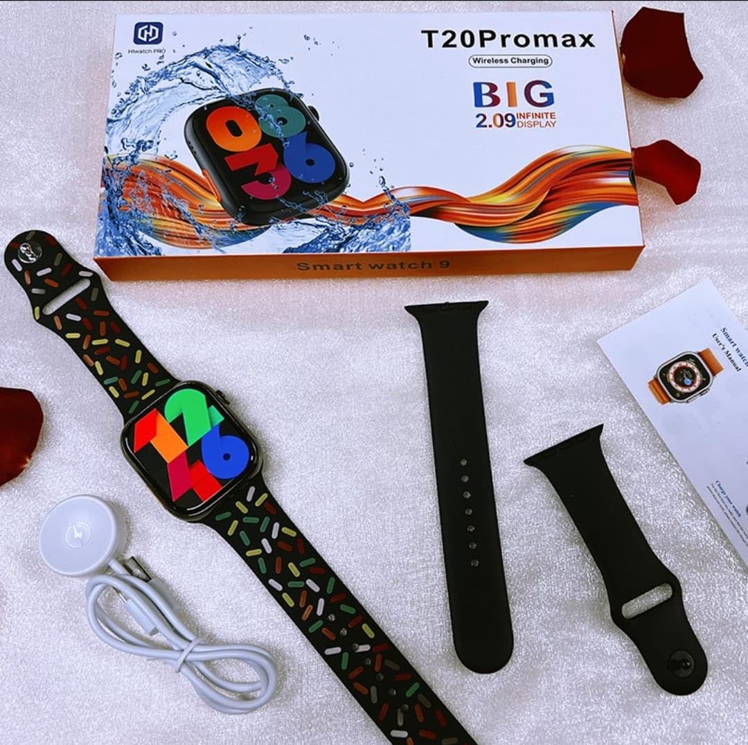 Smart Watch 2.09 inch Watch Series 9 Men Women Smartwatch Bluetooth Call Wireless Charging T20 Pro Max Watch