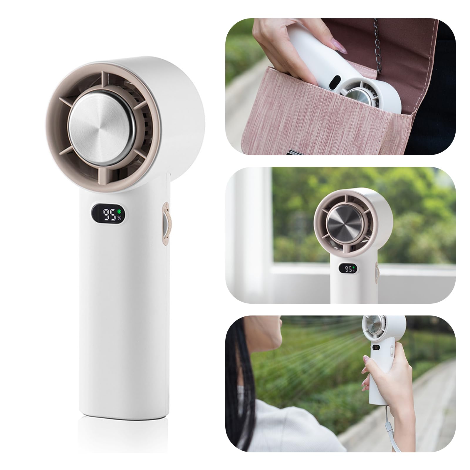 T11 Donut Shape Multi-function Mini Turbo Cooling Fan Portable Summer Fan Cooler