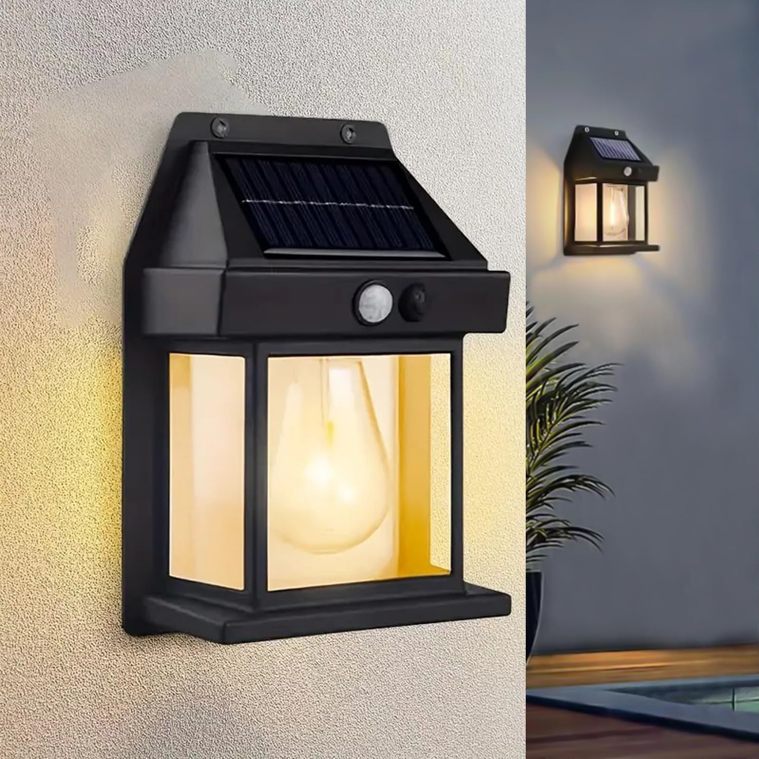 Solar Induction Wall Lamp Waterproof Garden Sensor Light