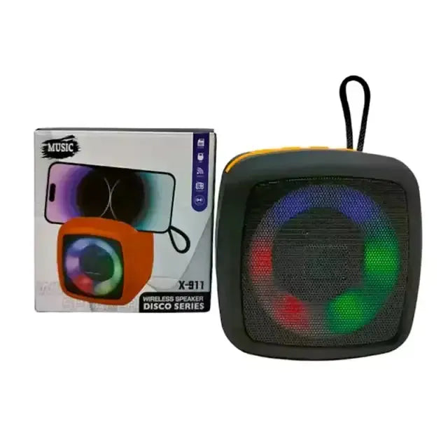 Wireless Portable Rechargeable Mini Disco Speaker X-911 | Bluetooth Speaker with FM Radio, AUX, TF Card & USB Support