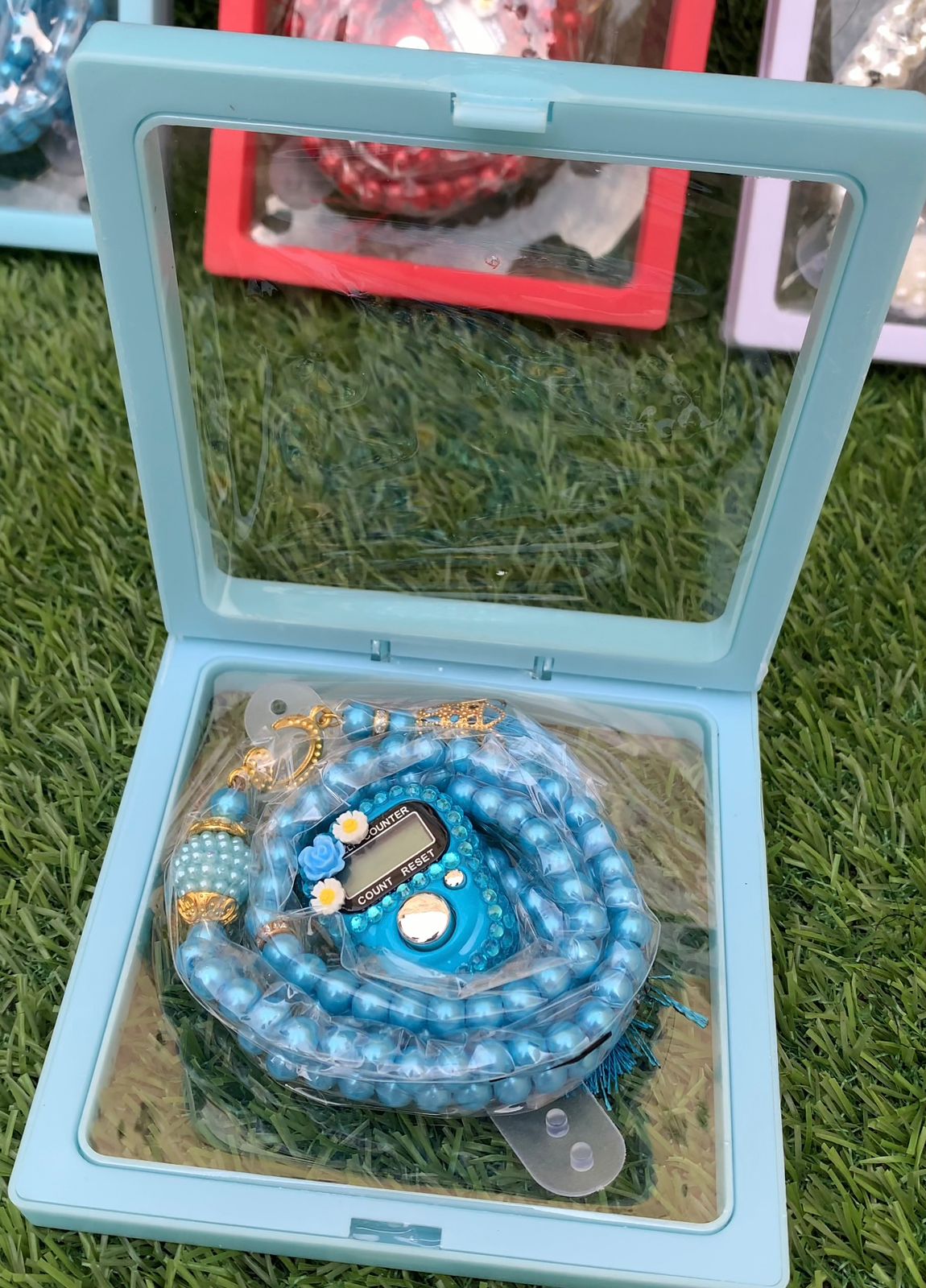 Combo of  Digital and Manual Tasbeeh 4 Colors with Gift Box