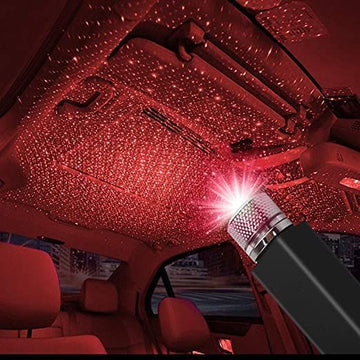USB Star Light Projector – Disco Night Lamp for Car & Bedroom, Romantic Mood & Atmosphere Light
