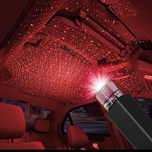 USB Star Light Projector – Disco Night Lamp for Car & Bedroom, Romantic Mood & Atmosphere Light