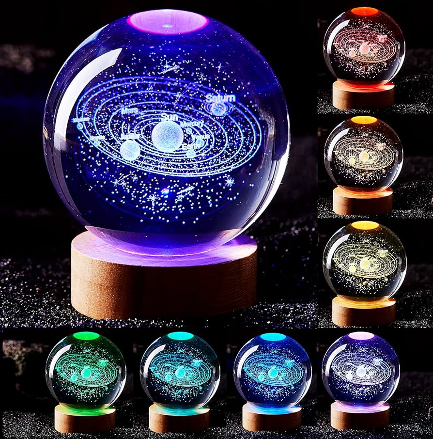 3D Creative Visualization Lamp – Modern Tricolor Dimming LED Night Ligh