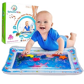 Kids Inflatable Water Play Mat – Fun & Educational Tummy Time Splash Pad for Babies and Toddlers