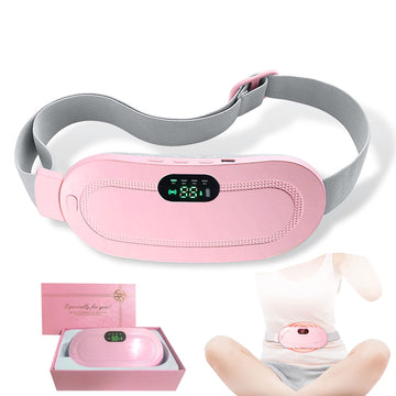 Period Pain Relief Heating Belt | Portable Electric Menstrual Cramp Massager with 3 Heat Levels & 4 Modes for Women & Girls