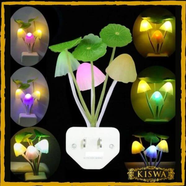 LED Night Light Mushroom Lamp with automatic sensor control