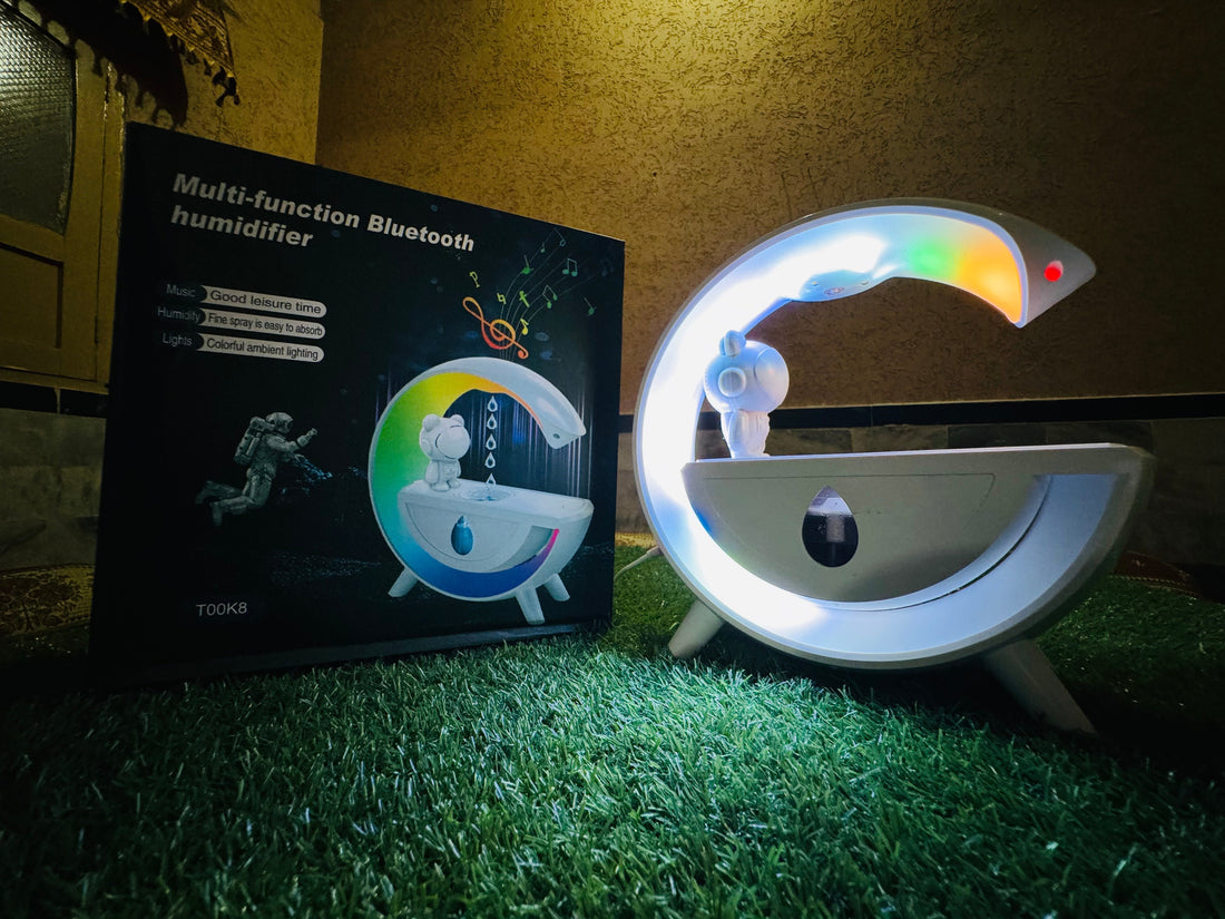 Multi Functional Bluetooth Speaker, Anti- Gravity Humidifier