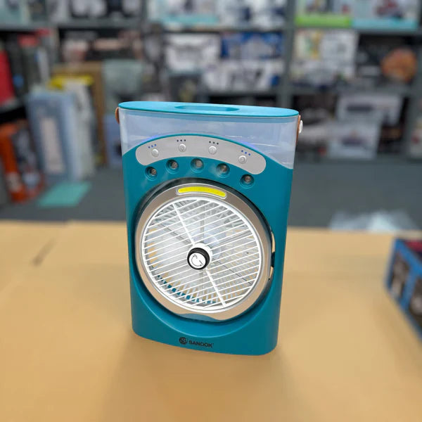 SANOOK 5 in 1 Rechargeable Air Cooling Fan+ 3 Mode LED Light+ RGB light+ Humidifier