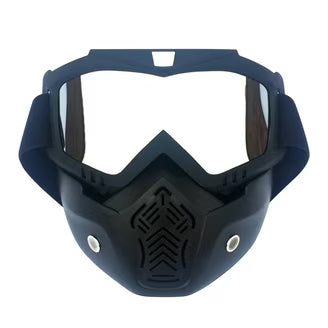 Motorcycle Face Helmet Mask with Goggles | Fog-Proof, Windproof & Warm Biker Accessories