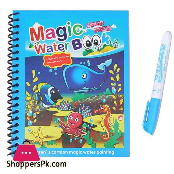 Magic Water Book Painting Drawing Coloring Board Book Doodle & Magic Water Pen