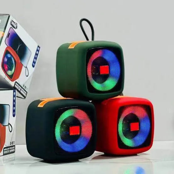 Wireless Portable Rechargeable Mini Disco Speaker X-911 | Bluetooth Speaker with FM Radio, AUX, TF Card & USB Support