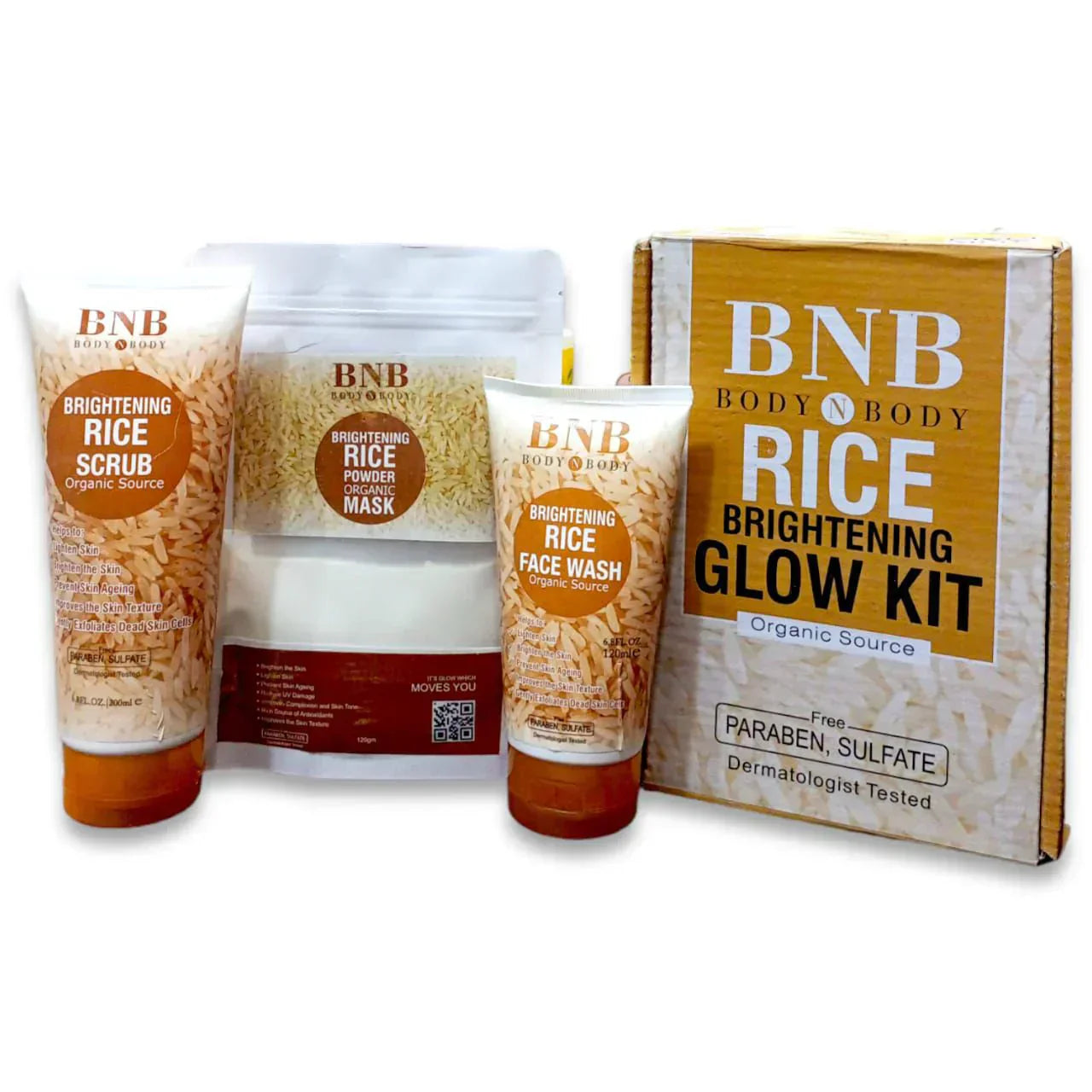 BNB Rice Organic Brightening Glow Kit