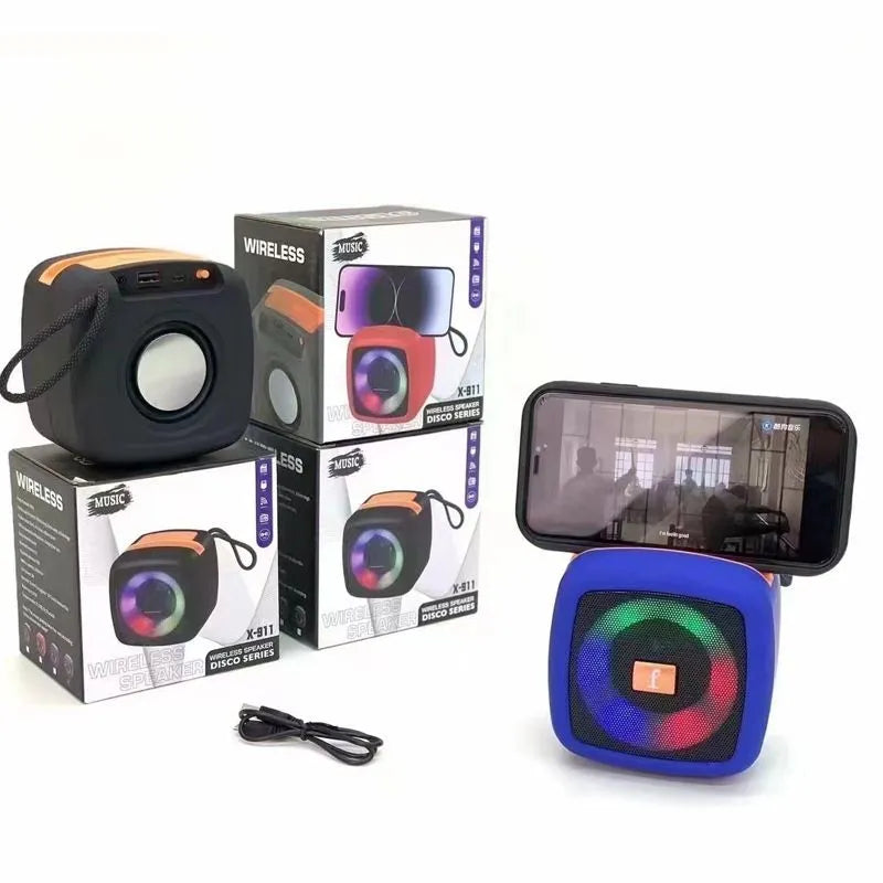 Wireless Portable Rechargeable Mini Disco Speaker X-911 | Bluetooth Speaker with FM Radio, AUX, TF Card & USB Support