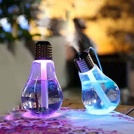 USB Bulb Humidifier  For Office Desk, & Home Decor