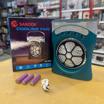Sanook Rechargeable 4 in 1  Cooling Fan + Humidifier+ LED Light + RGB Light  LR-5574