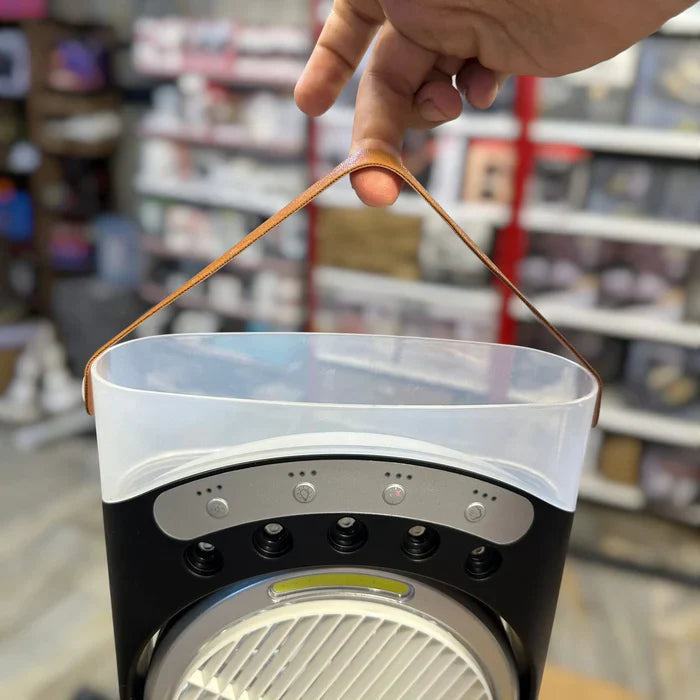 SANOOK 5 in 1 Rechargeable Air Cooling Fan+ 3 Mode LED Light+ RGB light+ Humidifier