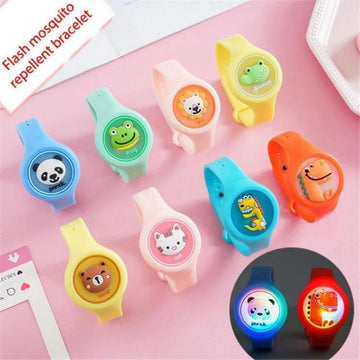 Kids Mosquito Repellent Watch – Colorful Flash Anti-Mosquito Bracelet for Children, Lightweight & Natural Protection