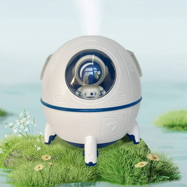 Astronaut Space Capsule Air Humidifier, Ultrasonic Cool Mist Aromatherapy Water Diffuser, Portable Mini Humidifier