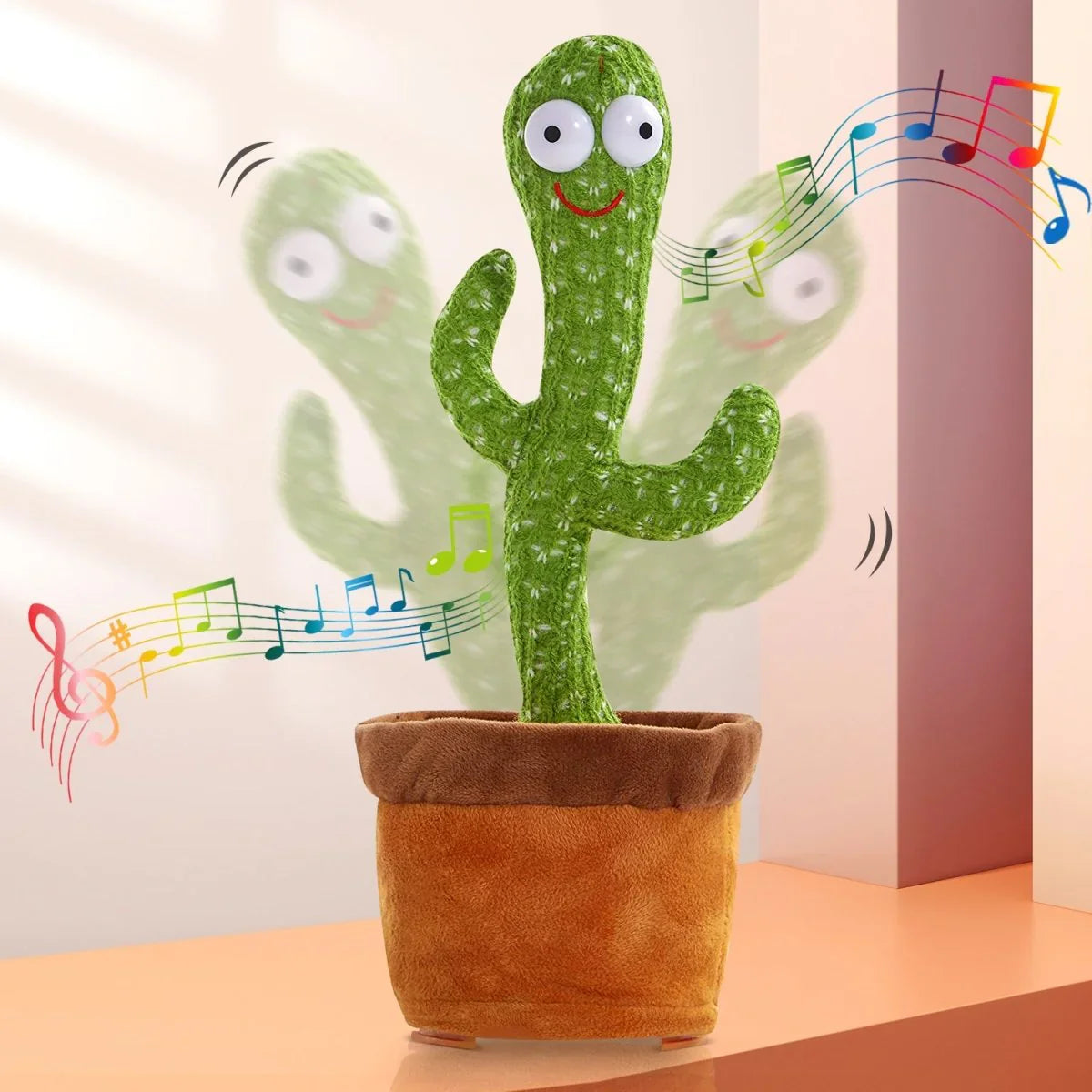 Dancing Cactus Toy | Talking & Recording | Rechargeable with LED Lights | High Quality Fun Toy for Kids