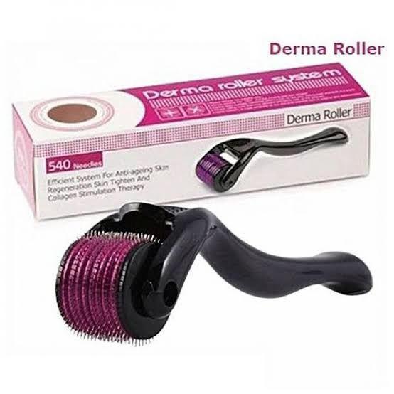Derma Roller 0.5mm | Titanium Microneedle Facial Roller for Skin Care, Microdermabrasion & Microneedling Therapy