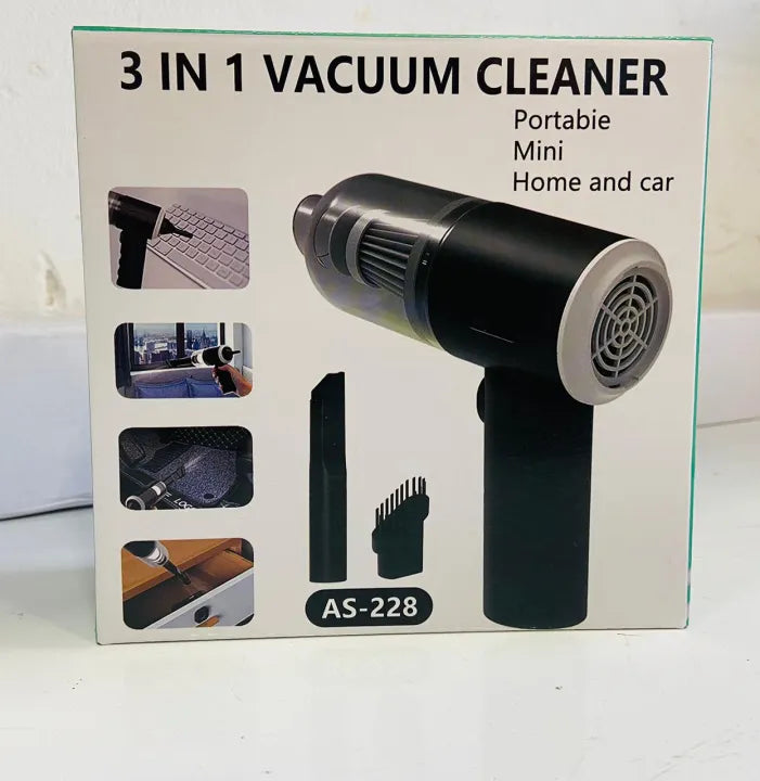 3 in 1 Rechargeable Wireless Vacuum Cleaner | Portable Handheld Vacuum for Car, Home, Sofa, Carpet & Office Cleaning
