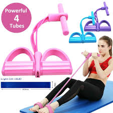 High Quality Tummy Trimmer Pedal Resistance Band | Double Spring Pull Rope for Abs, Weight Loss & Full Body Workout | Home Gym Fitness Equipment for Men & Women