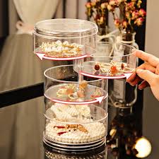 5 Layer Rotating Jewelry Storage Box – Earrings, Necklace & Ring Organizer