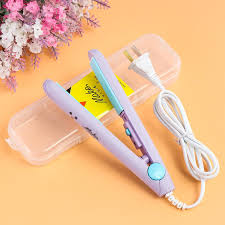 Mini Hair Straightener | Portable Travel Size Hair Straightener & Curler | Ceramic Tourmaline Flat Iron for Quick Styling | A1 Quality Mini Hair Straightening Tool for Women
